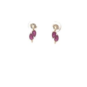 Ruby J-Hook Earrings