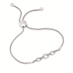 Silver Link Bolo Bracelet