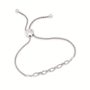 Silver Link Bolo Bracelet