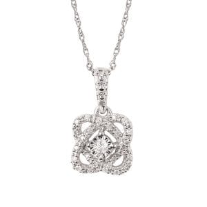 Diamond Love Knot Necklace