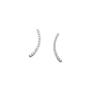 Crescent Diamond Earrings