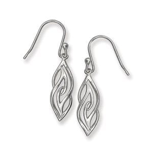 Interlocking Flame Design Earrings
