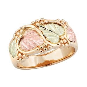 Black Hills Gold Leaves and Grapes Ring