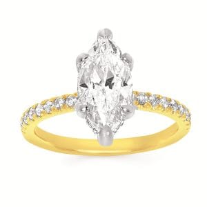 Marquise Engagement Ring Mounting