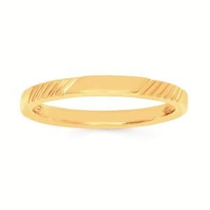 Modern Detailed Wedding Band