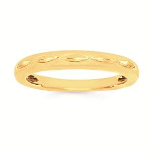 Detailed Yellow Gold Wedding Band