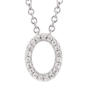 Diamond Oval Necklace