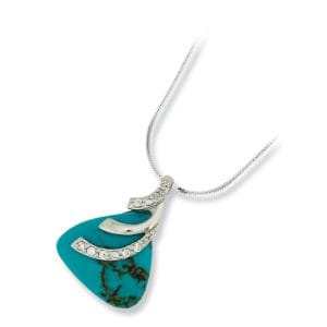 Triangle Turquoise Pendant