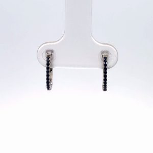 Sapphire Hoop Earrings