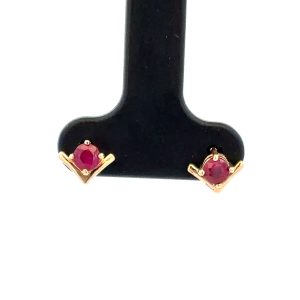 Ruby Stud Earrings