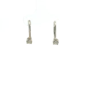 Diamond Lever Back Earrings