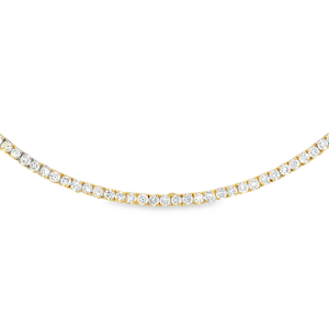 Classic Lab Diamond Tennis Necklace in Yellow Gold