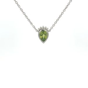 Peridot Pear Necklace