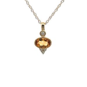 Modern Citrine Necklace