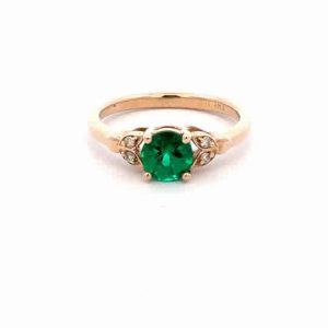 Created Emerald Ring