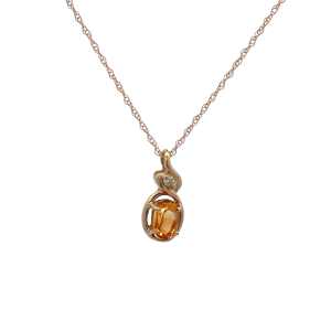 Oval Citrine Pendant