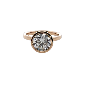 3ct Lab Grown Round Diamond Engagement Ring