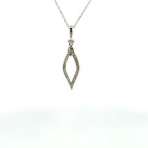 Marquise Shaped Diamond Necklace
