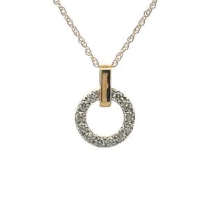 Circle Diamond Pendant