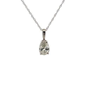 Pear Shaped Diamond Necklace