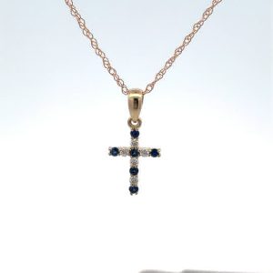 Sapphire and Diamond Cross