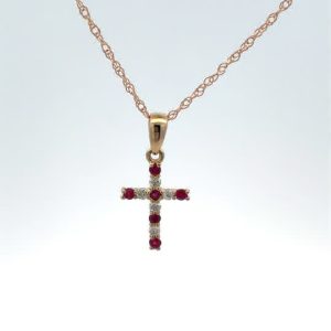 Ruby and Diamond Cross