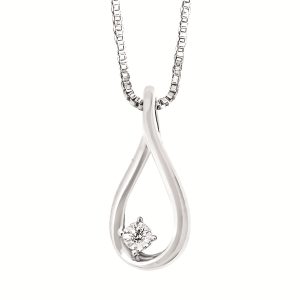 Silver Teardrop Necklace