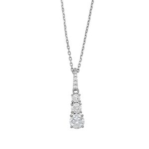 CZ Drop Necklace
