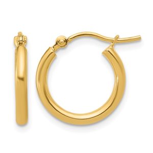 Gold Hinged Hoop Earrings