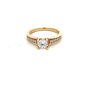 Miligrain and Diamond Engagement Ring Mounting
