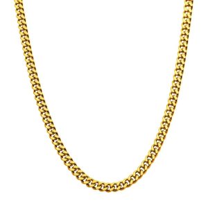 Gold Plated Diamond Cut Curb Chain