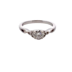 Celtic Inspired Lab Grown Engagement Ring